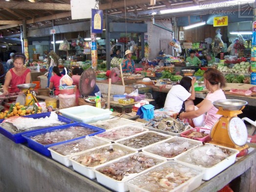 Muslim village - market place