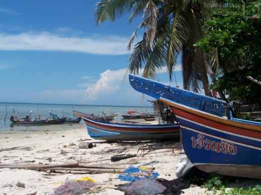 Muslim village - fishing boats